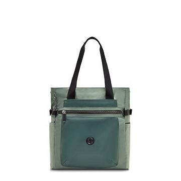 Torby Na Laptopa Kipling Faiza 15" Tote Bag Zielone | PL 1919EB